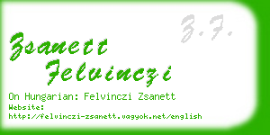 zsanett felvinczi business card